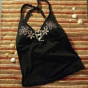 Expression halter tie tankini